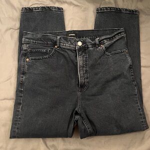 Express Super High Rise Mom Jeans